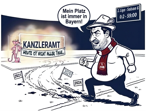 Söder sprintet aufs Kanzleramt — „Mein Platz ist immer in Bayern!"